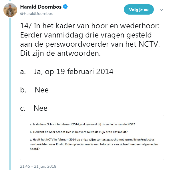 Hoor en wederhoor door Doornbos